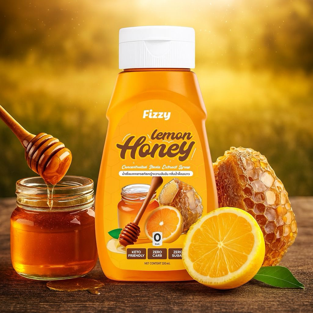 ฟรีซซี่ ไซรัปคีโต น้ำผึ้งมะนาว เปรี้ยวหวานหอม 320 ml.