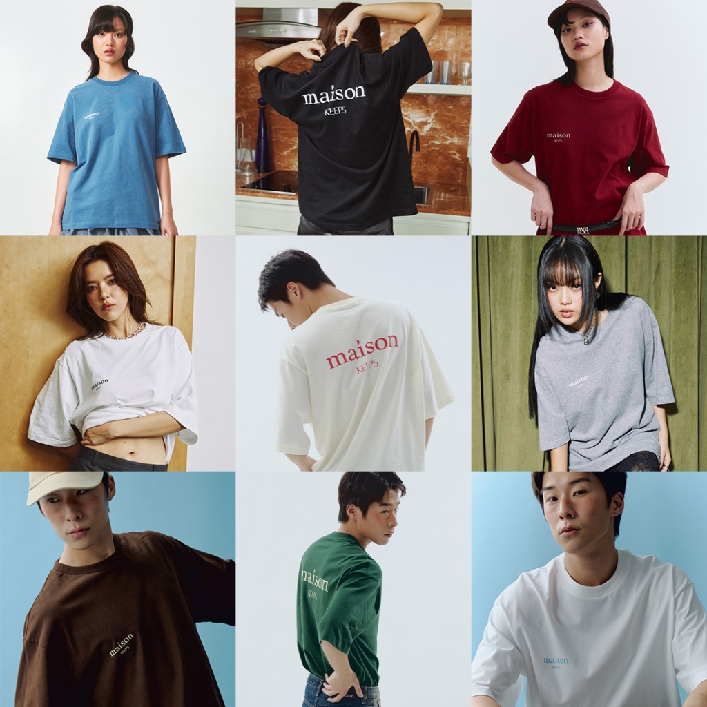 maison KEEPS | The Oversized Original Logo Tee | Unisex | เสื้อยืดทรง oversized ผ้านุ่มพิเศษ