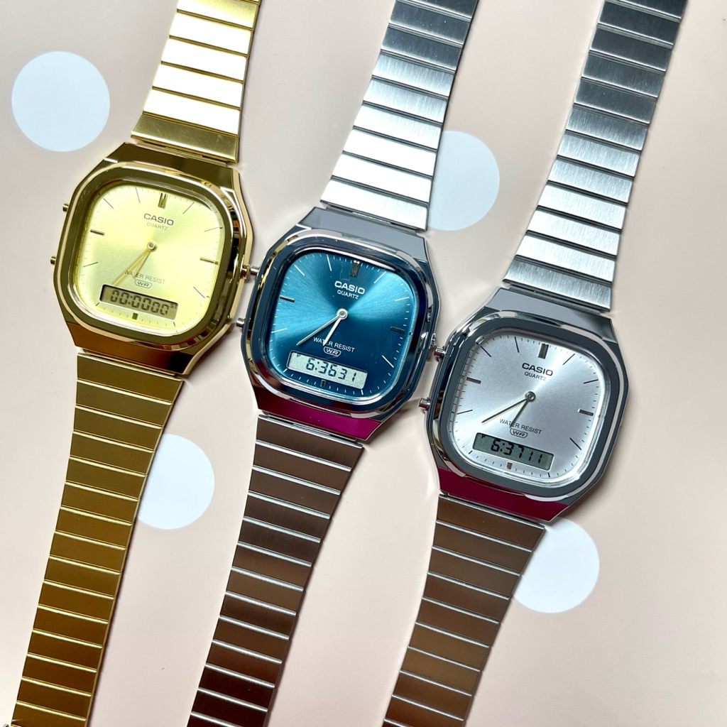 Casioของแท้รุ่น AQ-240E/AQ-240EGสำหรับชายและหญิง