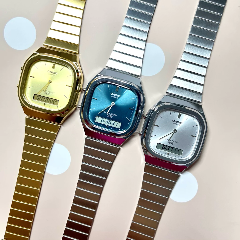 Casioของแท้รุ่น AQ-240E/AQ-240EGสำหรับชายและหญิง