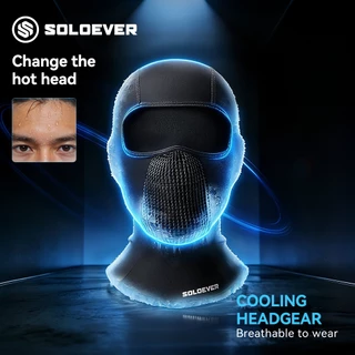 【TH】SOLOEVER Balaclava Face Mask PM2.5 แห้งเร็วและระบายอากาศได้ดี หน้ากากปั่นจักรยาน Professional UV