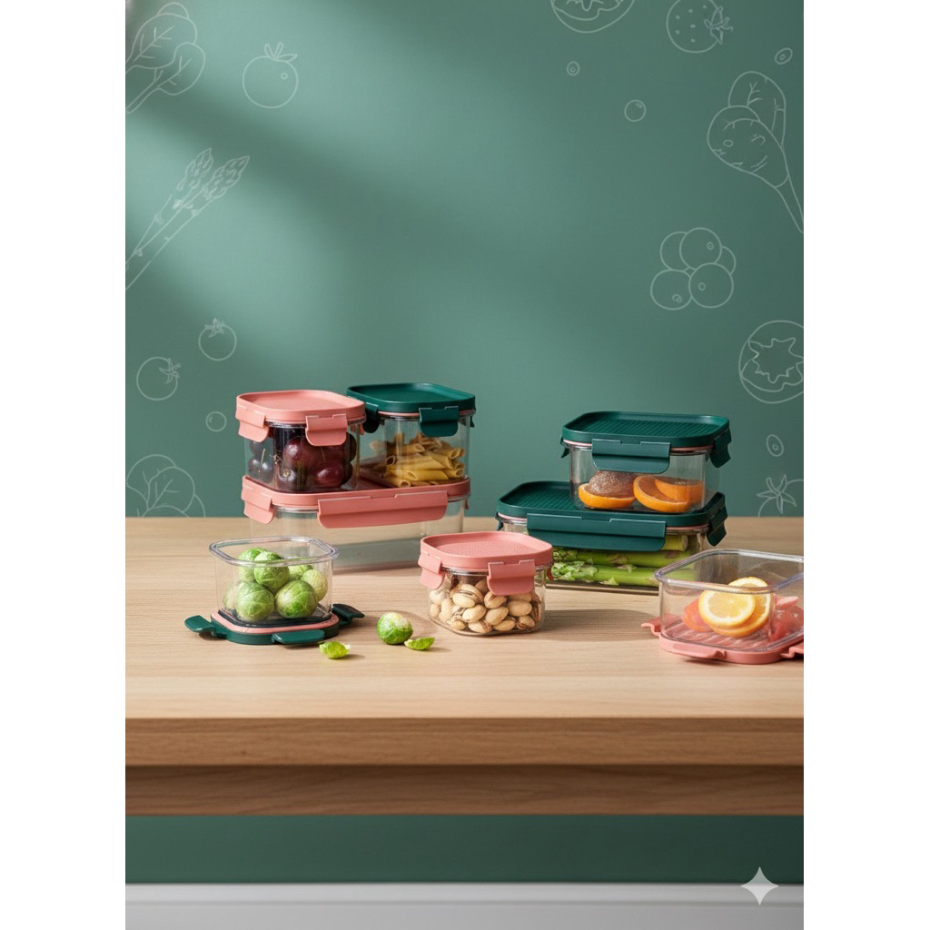 LocknLock Bisfree Modular ชุดกล่องถนอมอาหาร Tritan set 8 ใบ