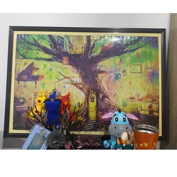 กรอบรูป 85x60 cm. เบา ทันสมัย  ใส่ภาพ ใส่จิ๊กซอว์ 1000ชิ้นได้  สำหรับแขวน มีให้เลือกหลากสี