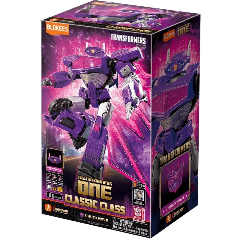 (พร้อมส่ง) Blokees | Transformers 71184 - Classic Class 18 - ONE - Shockwave (Model Kit-Luminous Eyes）