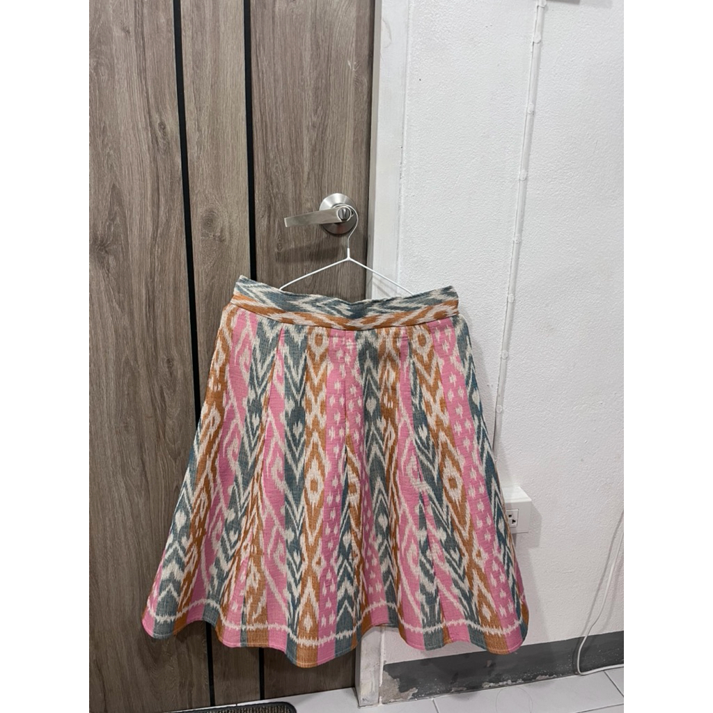 กระโปรงผ้าไทย ป้าย Mabel L มือ 2