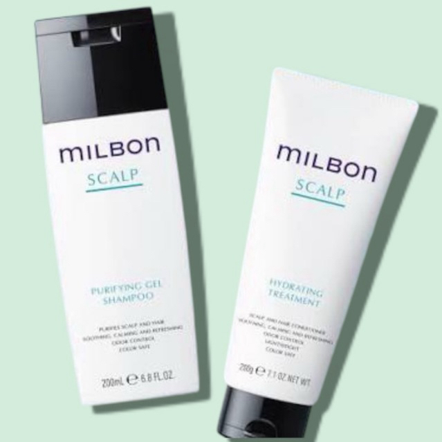 Milbon  Scalp Purifying Gel Shampoo /Hydrating Treatment มิลบอน สกัลพ์ เพียวริฟายอิ้ง เจล แชมพู / ไฮเดรทิ่ง ทรีตเมนต์