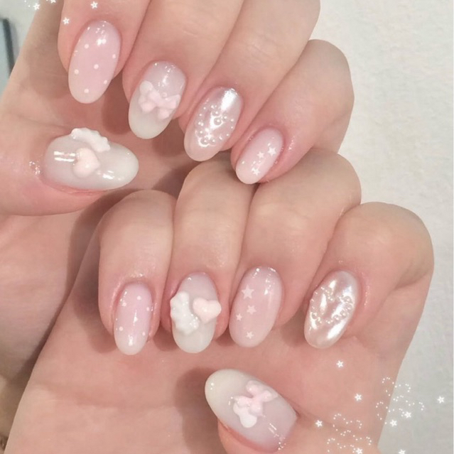 เล็บเจลลายน่ารัก nails - Kawaii set 2 🫧‧₊˚ 🍮⋅☆