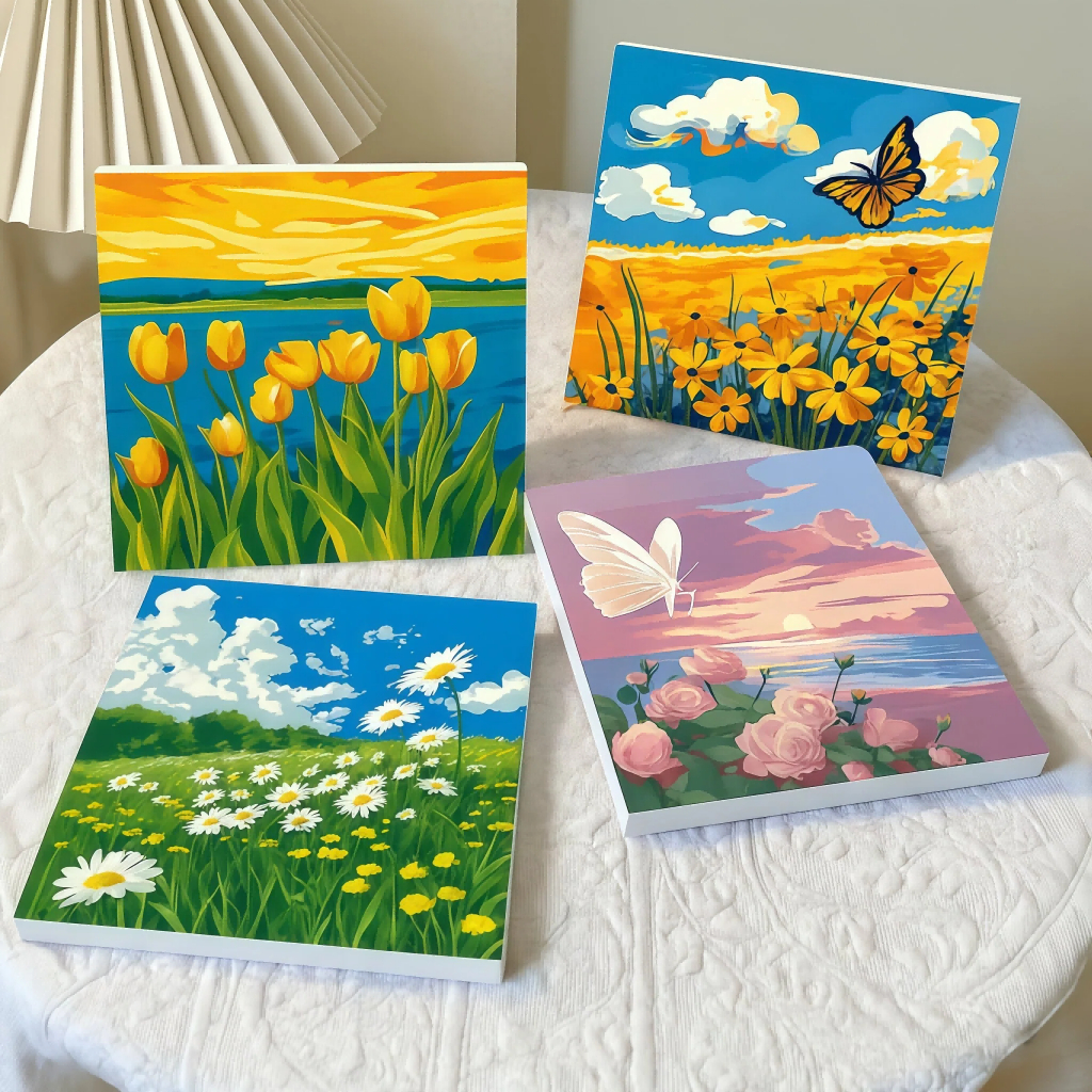 ระบายสีตามตัวเลข 40x50cm ผ้าใบระบายสี ระบายสี ระบายสีตามตัวเลข ระบายสีตามเลข ภาพระบายสีตามตัวเลข ภาพทิวทัศน์