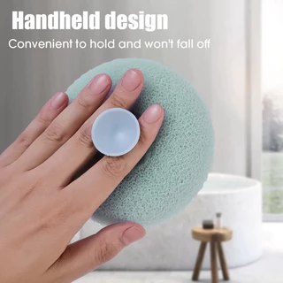 Novvia ลูกบอลอาบน้ําพร้อมถ้วยดูด Rich Foaming Body Scrubber Shower Massage Ball ฟองน้ําขัดผิว
