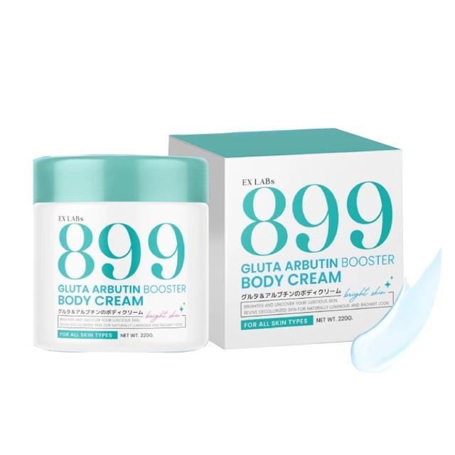 ครีม899 ครีมกลูต้าอาร์บูติน ครีมทาผิวสีฟ้า ทาบำรุงผิวกาย Exlabs 899 Gluta Arbutin body cream ปริมาณ 