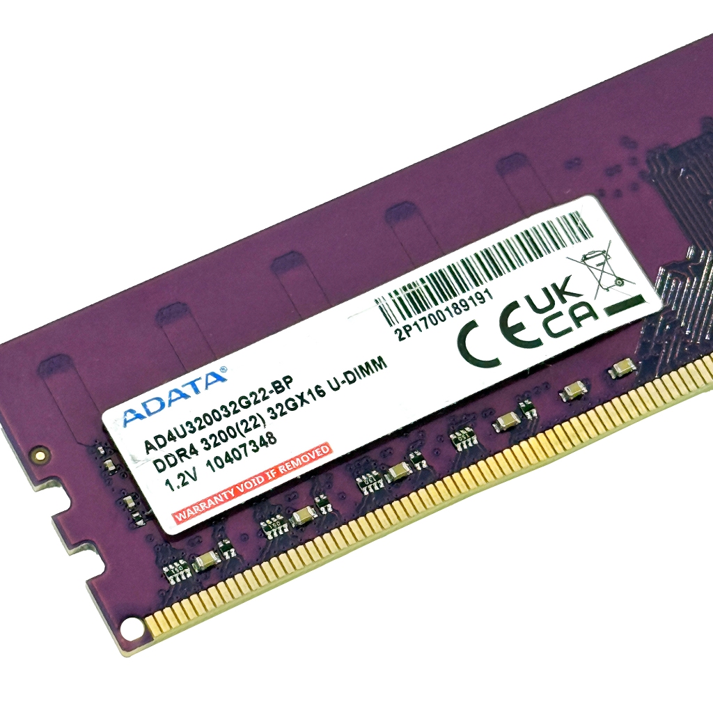 แรม ADATA 32GB DDR4 3200MHz U-DIMM แรมพีซี มือสอง สภาพนางฟ้า ใช้งานปกติ ประกัน 90 วัน