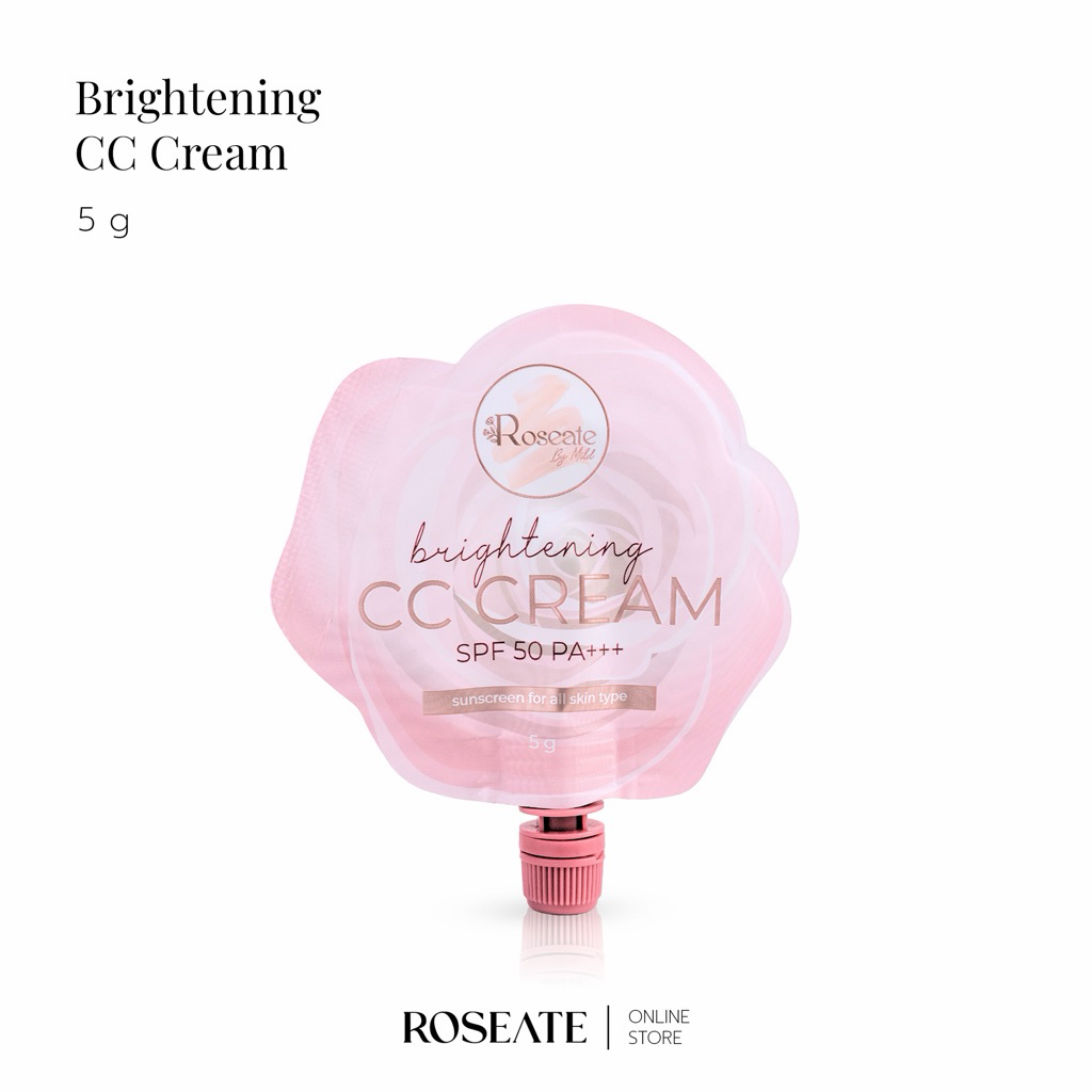 Roseate Brightening CC Cream กันแดดแบบซอง งานผิวสวยเนียนกริบ