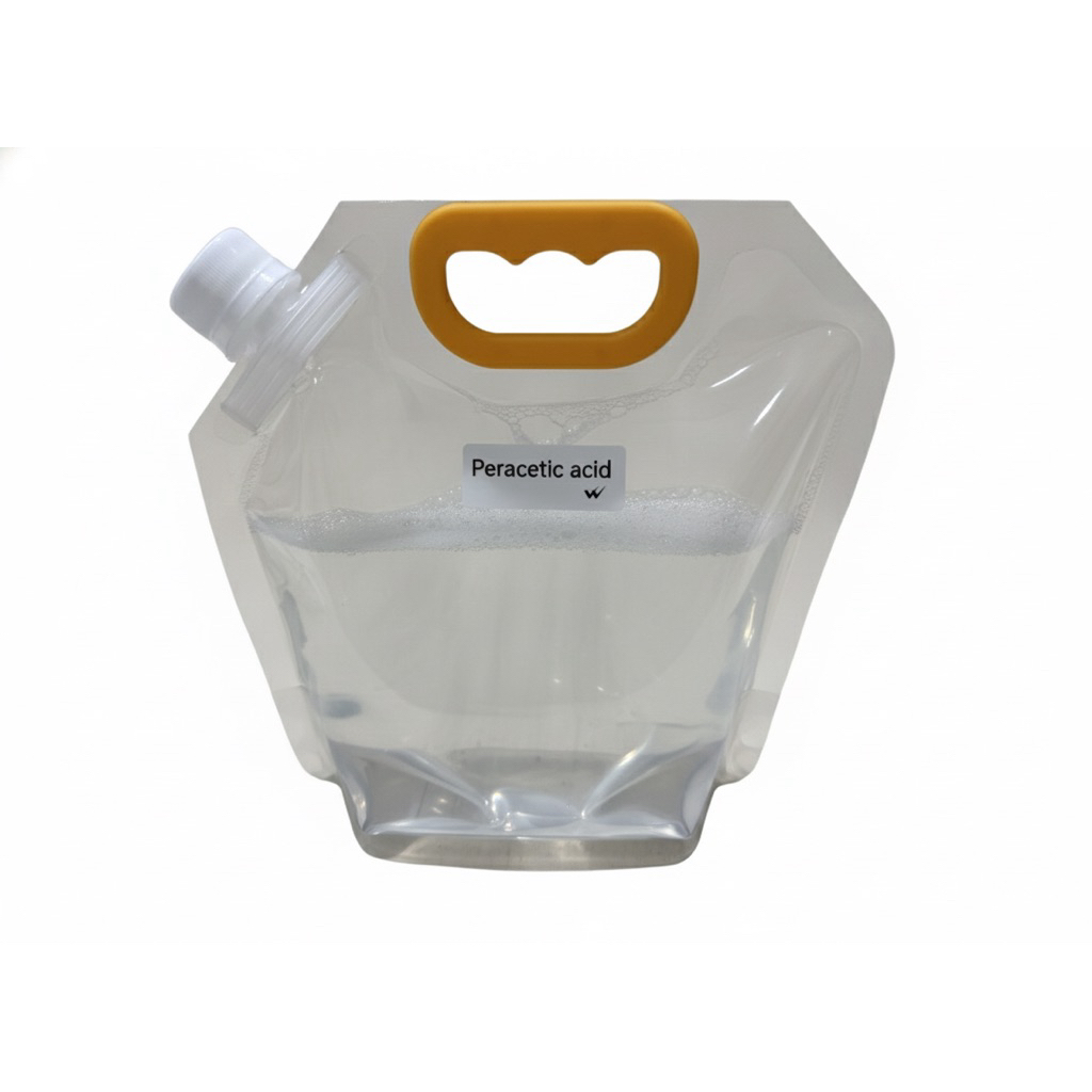 Peracetic acid กรดเปอร์อะซิติก ขนาด 1 ลิตร สำหรับทำความสะอาดและฆ่าเชื้อ (PAA 5%)