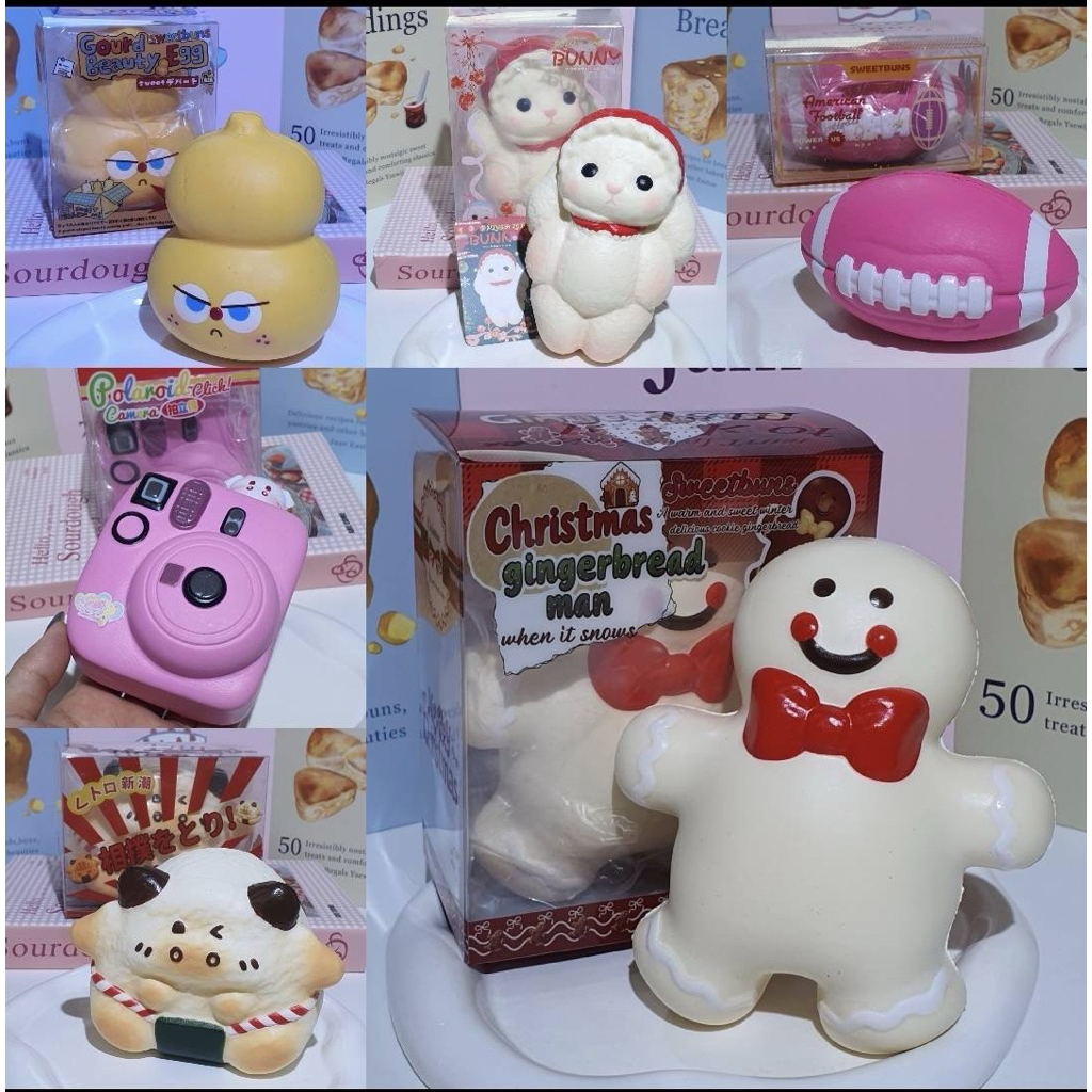 [พร้อมส่ง🇹🇭] สกุชชี่ ‘Sweetbuns‘ เนื้อนุ่ม / สโลว์ ทั้งล็อต | Tara squishy