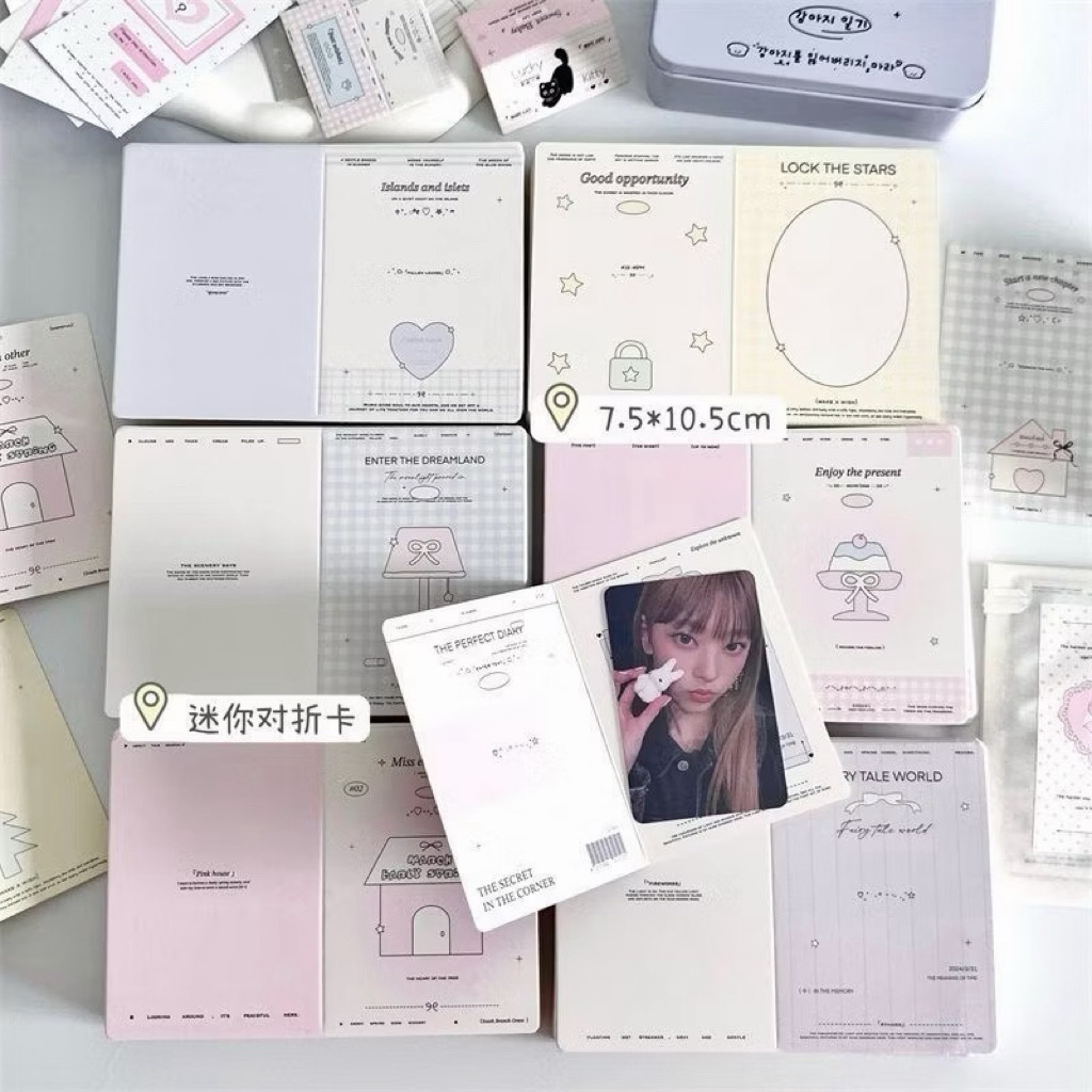 💜🌟พร้อมส่ง!กระดาษแข็งรองการ์ด แพค10ชิ้น คละ6ลาย สไตล์เกาหลี สวยมาก