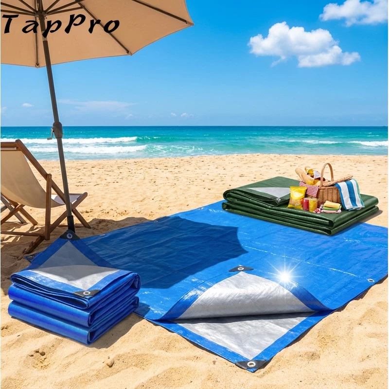 ผ้าใบกันแดดกันฝน ผ้าใบ PE ผ้าใบกันแดดกันฝน(มีตาไก่) ผ้ายางกันแด 2x2 2x3 4x5 4x6 5x6 6×8 10x12 ผ้าใบกันฝน ขนาด