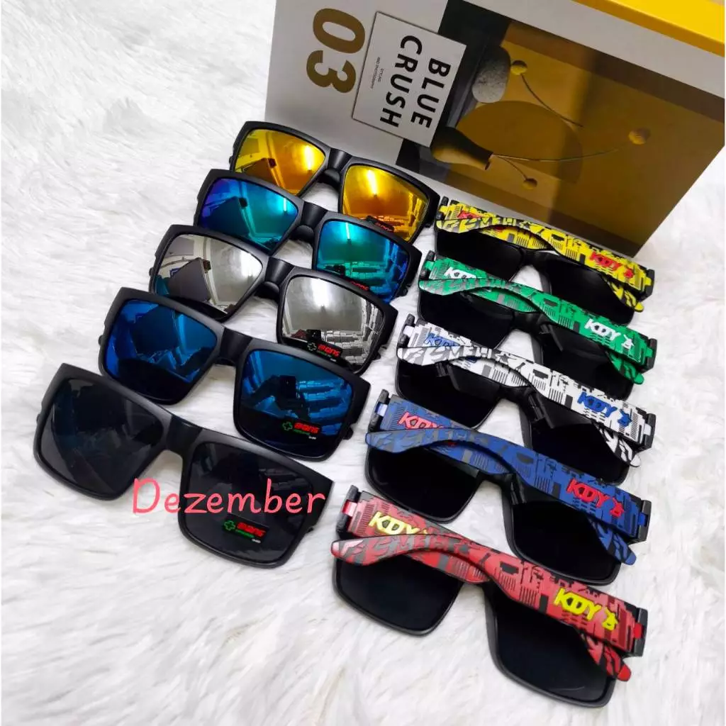 แว่นกันแดด KDY ทรง Sport เลนส์ปรอทสี ป้องกันแสงแดด UV400 คุณภาพดีเยี่ยม ปกป้องดวงตาจากแสงแดดจัดๆ