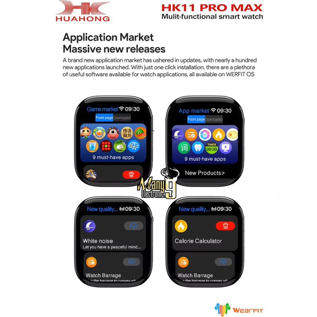 HK11ProMax (อัพเกรดใหม่) smartwatch สมาร์ทวอทช์หน้าจอ Super Amoled ขนาด 46 mm.โทรได้ เปลี่ยนสายได้ เปลี่ยนรูปหน้าจอได้ ราคา ถูกที่สุด ดีลบีเคเค แกลเลอรีภาพที่ 4