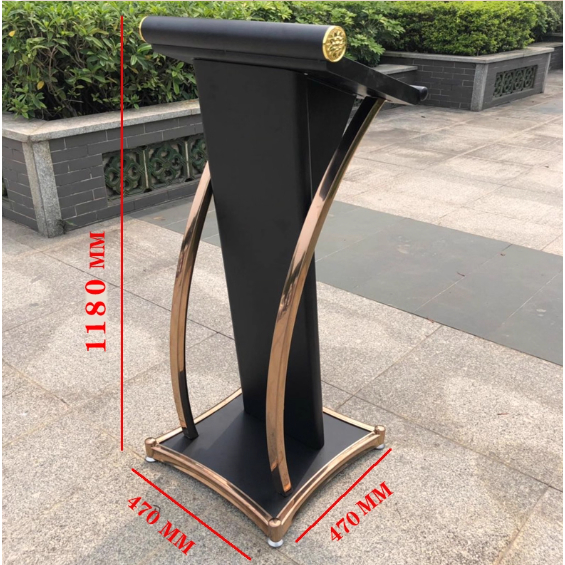 แทนโพเดียมยืนบรรยาย สแตนพิธีกร Welcome Desk Podium 47*47*120 CM