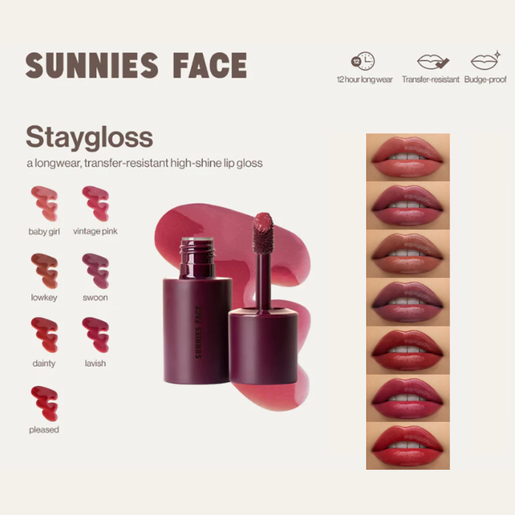 Sunnies Face Staygloss [ลิปกลอสติดทนนาน]
