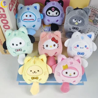 Kuromi พวงกุญแจ จี้ตุ๊กตาการ์ตูนอนิเมะ Cinnamoroll น่ารัก เสียงบีบได้ สําหรับผู้หญิง