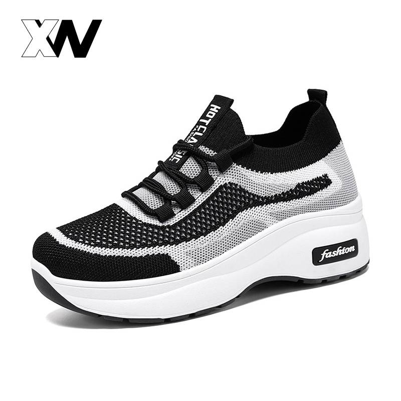 XWbrand   รองเท้ากีฬาพื้นหนาเพิ่มความสูง สำหรับสาวไซส์เล็ก ส่งจากไทย กันลื่น ระบายอากาศดี พื้นนุ่ม ใส่สบายทุกวัน