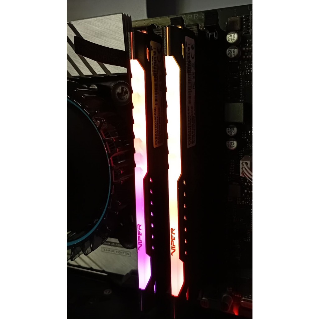 RAM DDR4(3600) 16GB (8GBX2) PATRIOT VIPER STEEL RGB (PVSR416G360C8K)