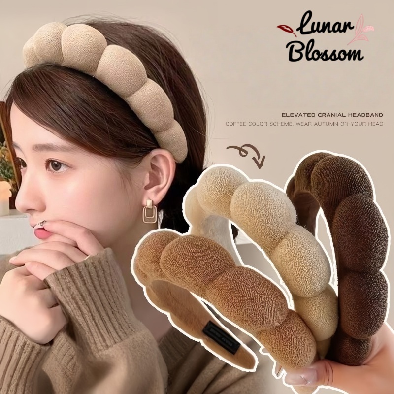 Lunar Blossom🎐🎐ที่คาดผมฟองน้ำ ดีไซน์สวยงาม ไม่เกี่ยวผม และไม่หลุดง่าย สินค้าพร้อมส่ง จัดส่งรวดเร็ว