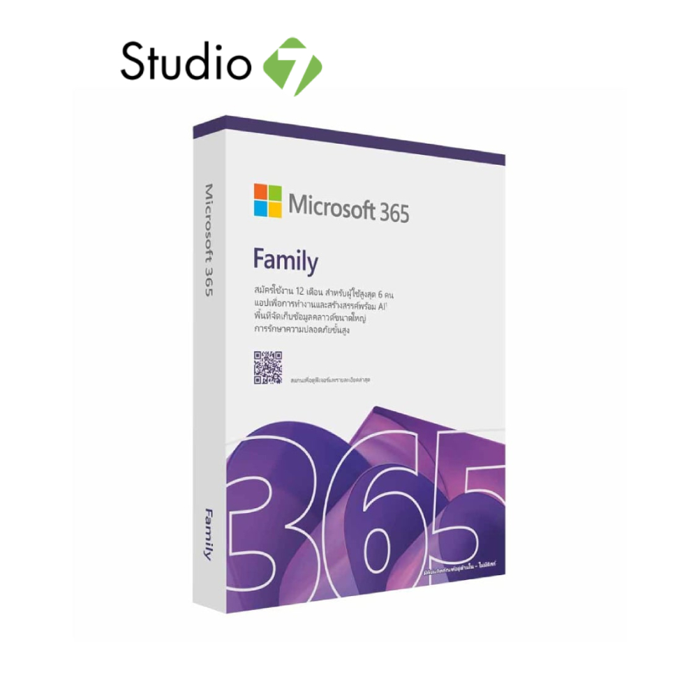 Microsoft Office 365 Family English APAC Subscr 1YR Medialess FY25H2 (EP2-36878) by Studio7