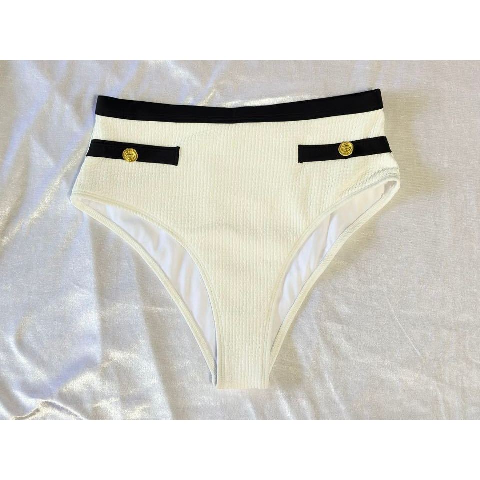 Shein กางเกงว่ายน้ำผู้หญิงของใหม่ Size S ลุคลูกคุณลูกใจ Old money style สุดๆ