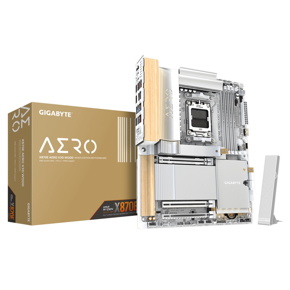 GIGABYTE X870E AERO X3D WOOD AMD AM5 Motherboard เมนบอร์ด