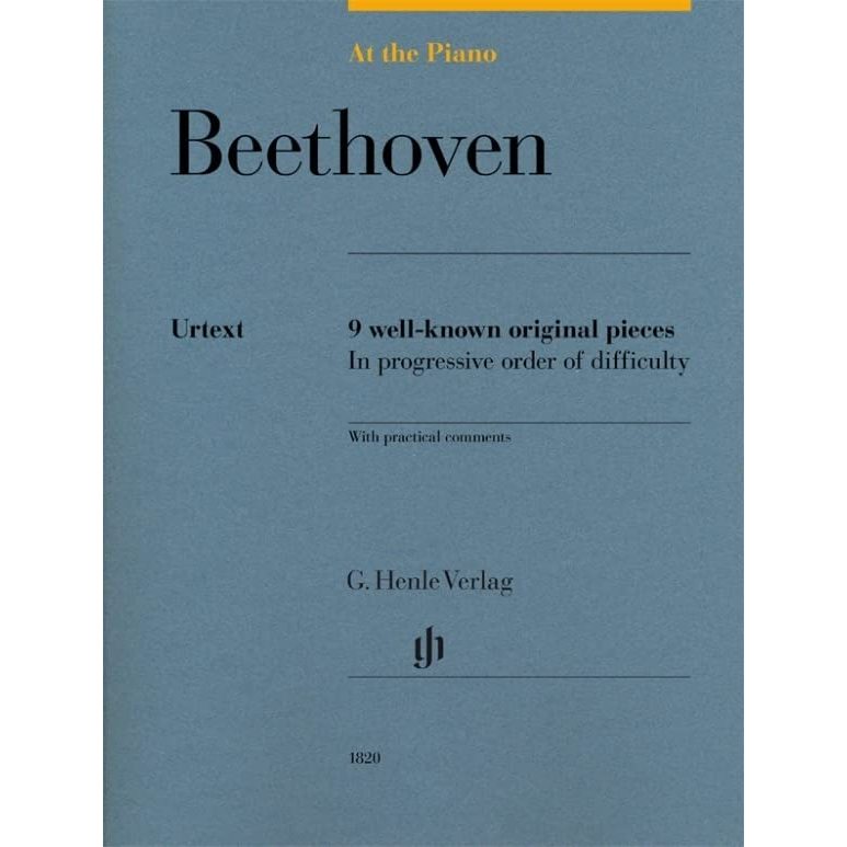 (Piano) Ludwig van Beethoven: At the Piano - 9 well-known original pieces (HN1820)
