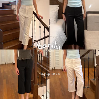 nanya.bkk | Banila Pants กางเกงทรงกระบอกปลายขาม้า Everyday look (ยาว36)