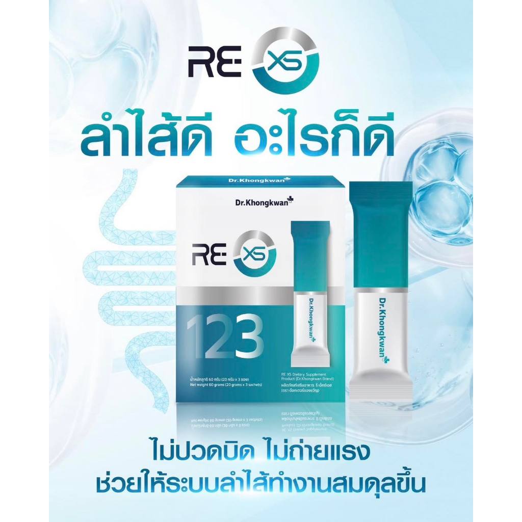 Rexs ไฟเบอร์ลิน ไฟเบอร์ Dr. khongkean ดีท็อกลำไส้ + FIBER-LIIN สูตรหมอของขวัญ