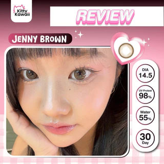 🔥คอนแทคเลนส์💗ขนาดกลาง💗Jenny (kittykawaii) สี : Brown / Gray / Light Brown