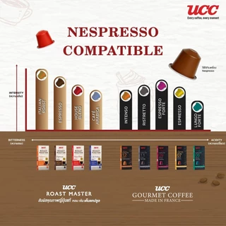 UCC Roast Master Coffee Capsule collection กาแฟแคปซูล บรรจุ10แคปซูล/กล่อง (สามารถใช้กับเครื่อง Nespresso ได้)