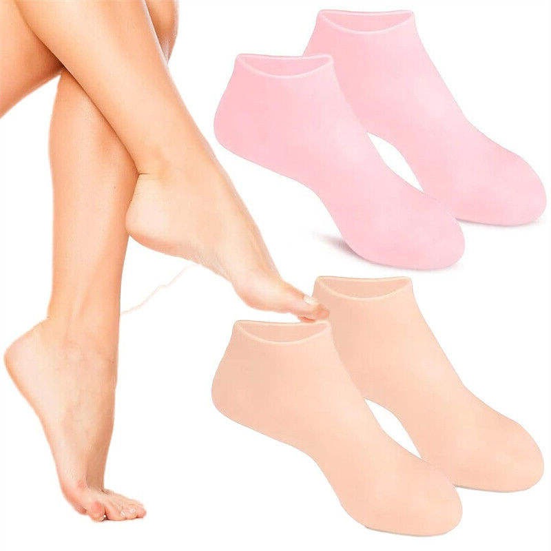 ถุงเท้าซิลิโคน ถุงมือซิลิโคน ให้ความชุ่มชื้น ป้องกันผิวแตก ดูแลมือเท้า พร้อมส่ง