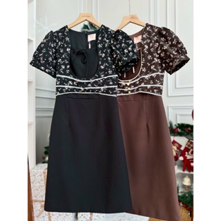 ชุดเดรส Wirankan รหัส WX36 น้องอดัมส์ ดำ น้ำตาล