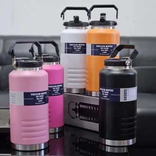 แก้วเก็บอุณหภูมิ กระติกน้ำแสตนเลส เกรดSUS304 ขนาด1.5L/2.5L กระติกน้ำ แก้วไหญ่ อย่างดี กระติกน้ำแข็ง เก็บความเย็นได้ดีมาก
