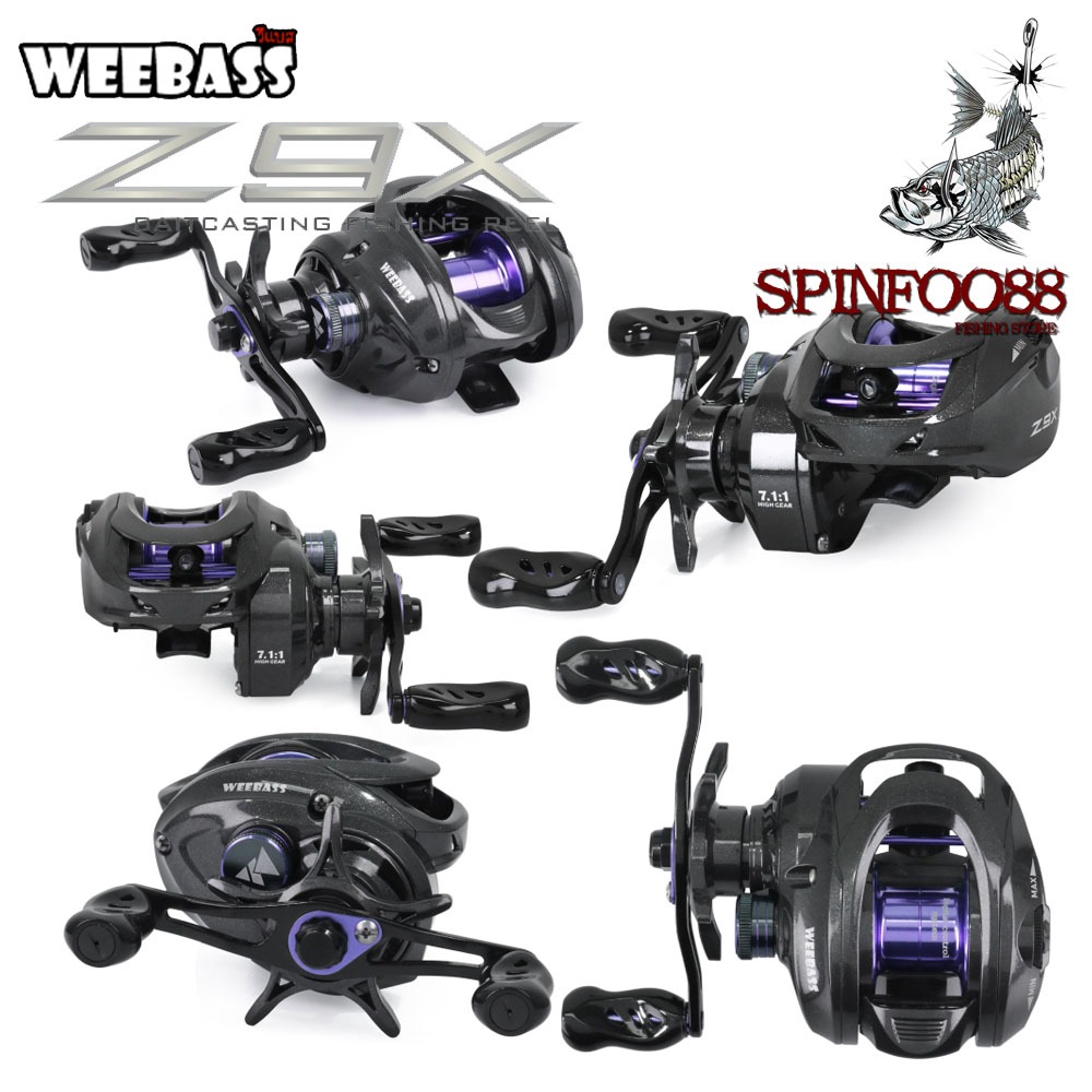 Weebass Z9X รอกหยดน้ำ ตีเหยื่อปลอม รอกเบท อุปกรณ์ตกปลา