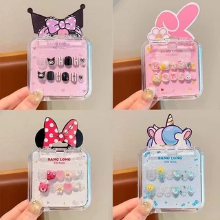 OKK Life Stop(A1744)*พร้อมส่งในไทย*เล็บปลอมโทนพาสเทล ลายน่ารัก ติดง่าย ไม่ทำร้ายเล็บ เหมาะสำหรับน้องๆ