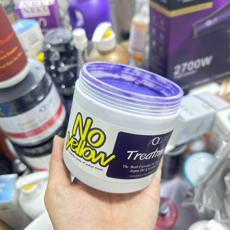 (A62)ทรีทเม้นท์ม่วง OCLAY ล็อคสีผมหม่น หักล้างเม็ดสีเหลือง บำรุงเส้นผมนุ่มลื่น