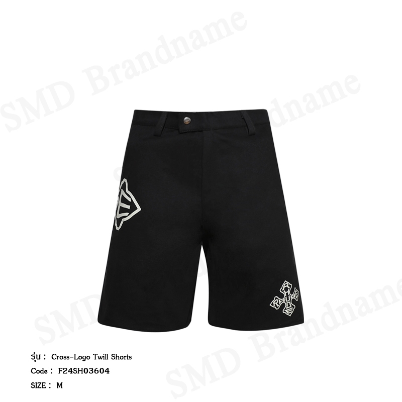 Rhude กางเกงขาสั้นผู้ชาย รุ่น Cross-Logo Twill Shorts Code: F24SH03604