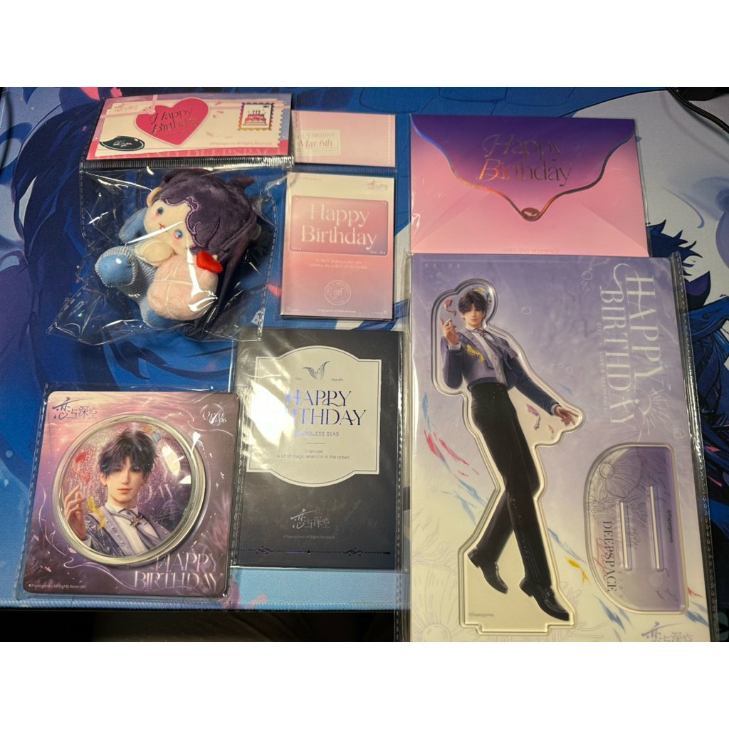 Rafayel birthday goods มือ1 ยังไม่แกะ ขายยกเซ็ต