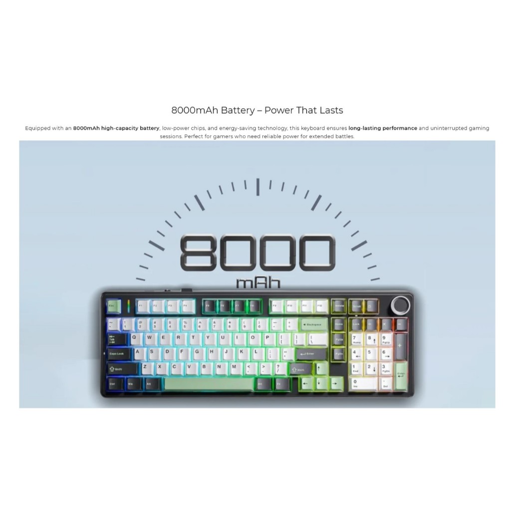 [it gaming_shop2] AULA F99PRO TRI-MODE RGB GASKET MECHANICAL KEYBOARD | คีย์ไทย | รับประกัน 2 ปี - รูปที่ 2