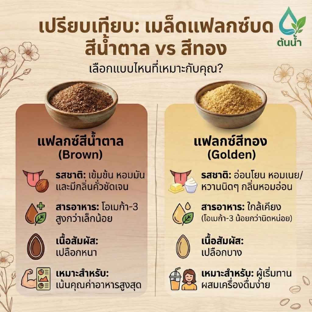 เมล็ดแฟล็กซ์คั่วบด 250g พร้อมรับประทาน ธัญพืช Superfood จากธรรมชาติ Roast Ground Brown Flax Seeds รูปที่ 5