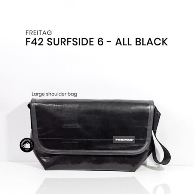 พร้อมส่ง กระเป๋า Freitag F42 SURFSIDE6 ดำล้วน (ALL BLACK) ⚫️ มือ 1 ของแท้100%