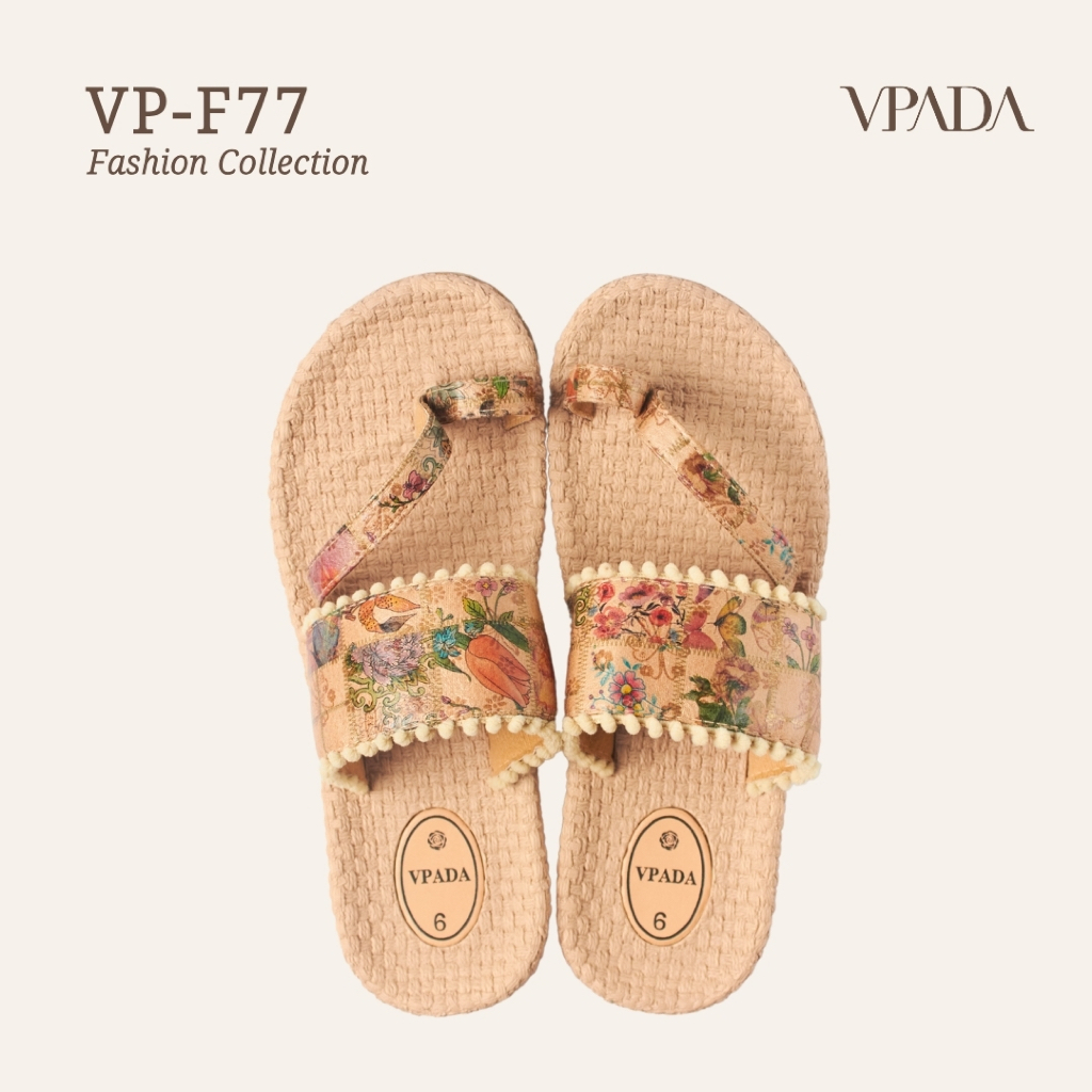 Vpada_sandals_VP-F77 Fashion Collection รองเท้าแตะชายหาดแบน รองเท้าแตะแฟชั่น