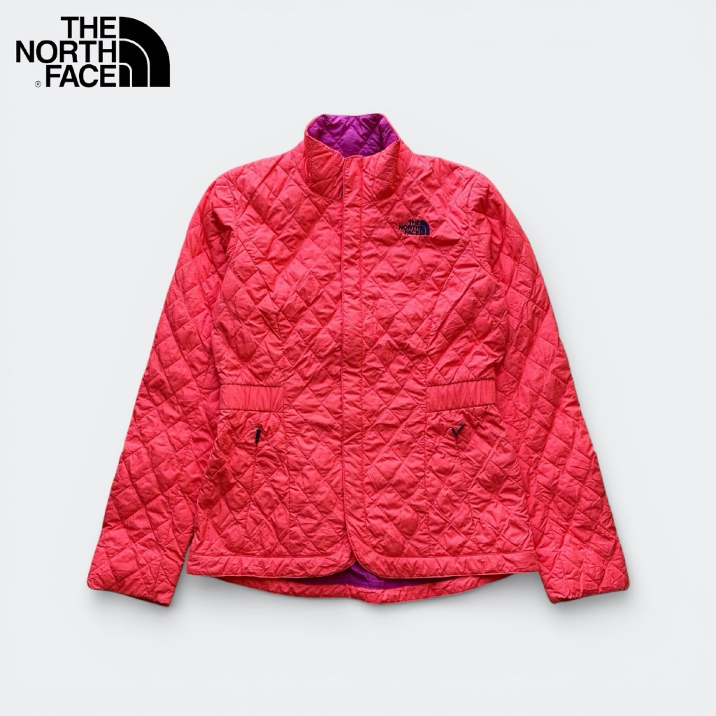 เสื้อกันหนาวมือสอง The North Face สีส้ม ผ้าร่ม กันลม ฝน อก 38 ยาว 26 📌 ตำหนิ 2 รอยเย็บ 1 รูมด