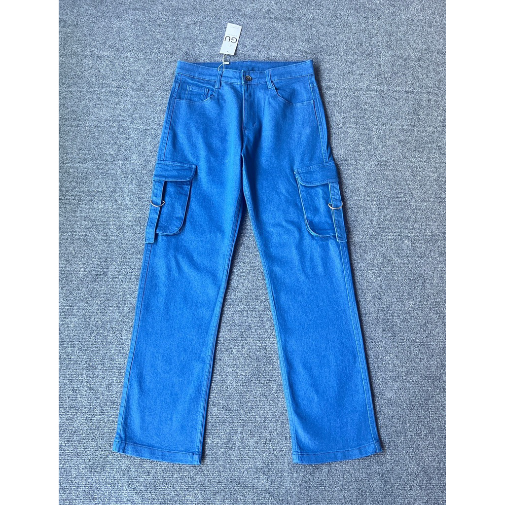 กางเกงขากระบอก ทรงCargo GU